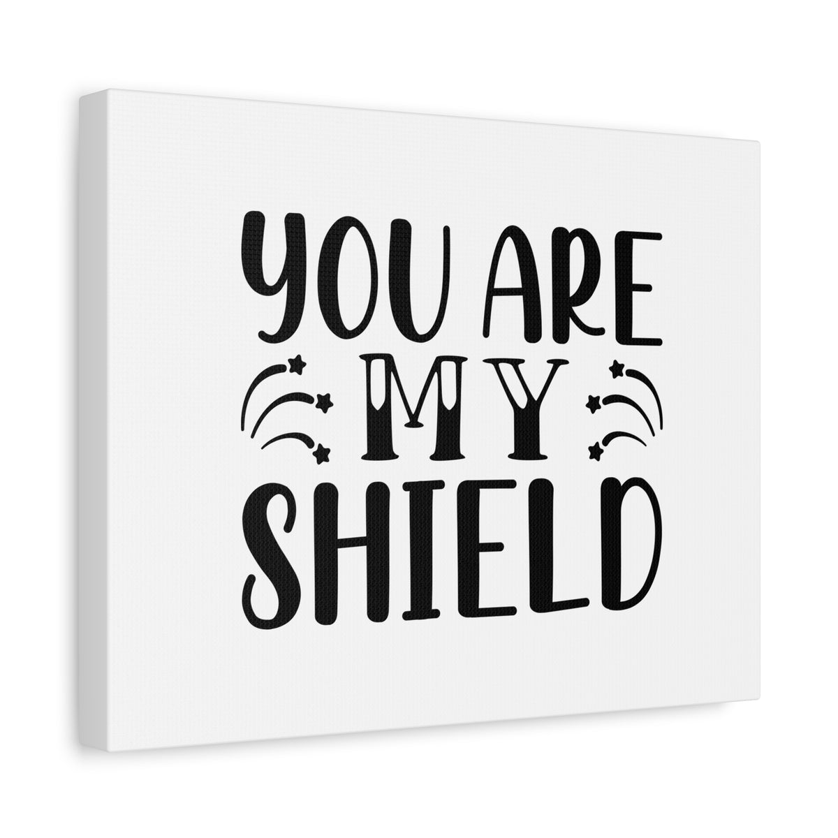 Scripture Canvas You Are My Shield Psalm 28:7 Christian Wall Art Bible Verse Print Ready to Hang-Express Your Love Gifts