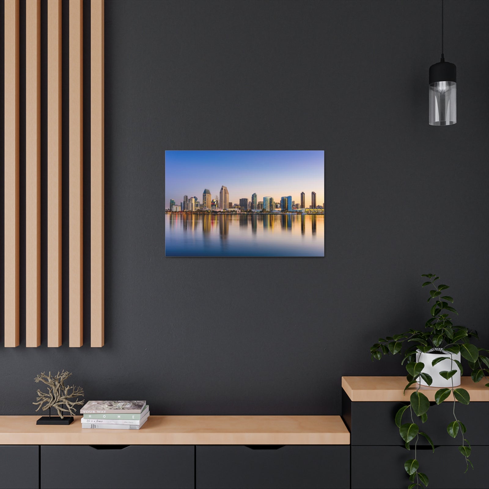 San Diego Daytime Skyline Canvas Artwork High-Quality Breathtaking Stunning Cityscape for Home Decor Ready to Hang-Express Your Love Gifts