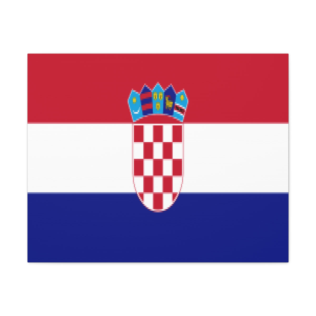 Croatia Country Flag Canvas Vibrant Wall Art Unframed Home Decor-Express Your Love Gifts