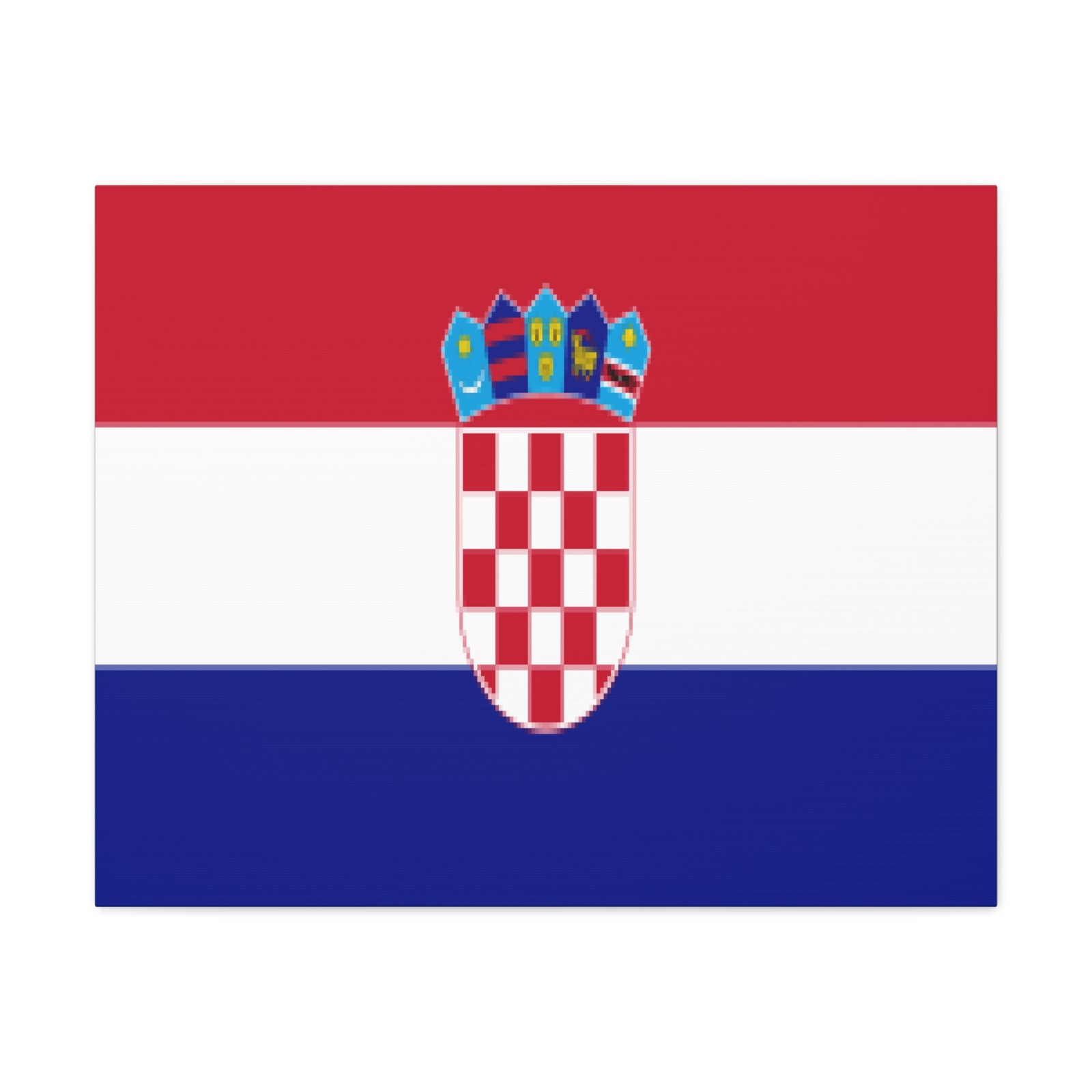 Croatia Country Flag Canvas Vibrant Wall Art Unframed Home Decor-Express Your Love Gifts