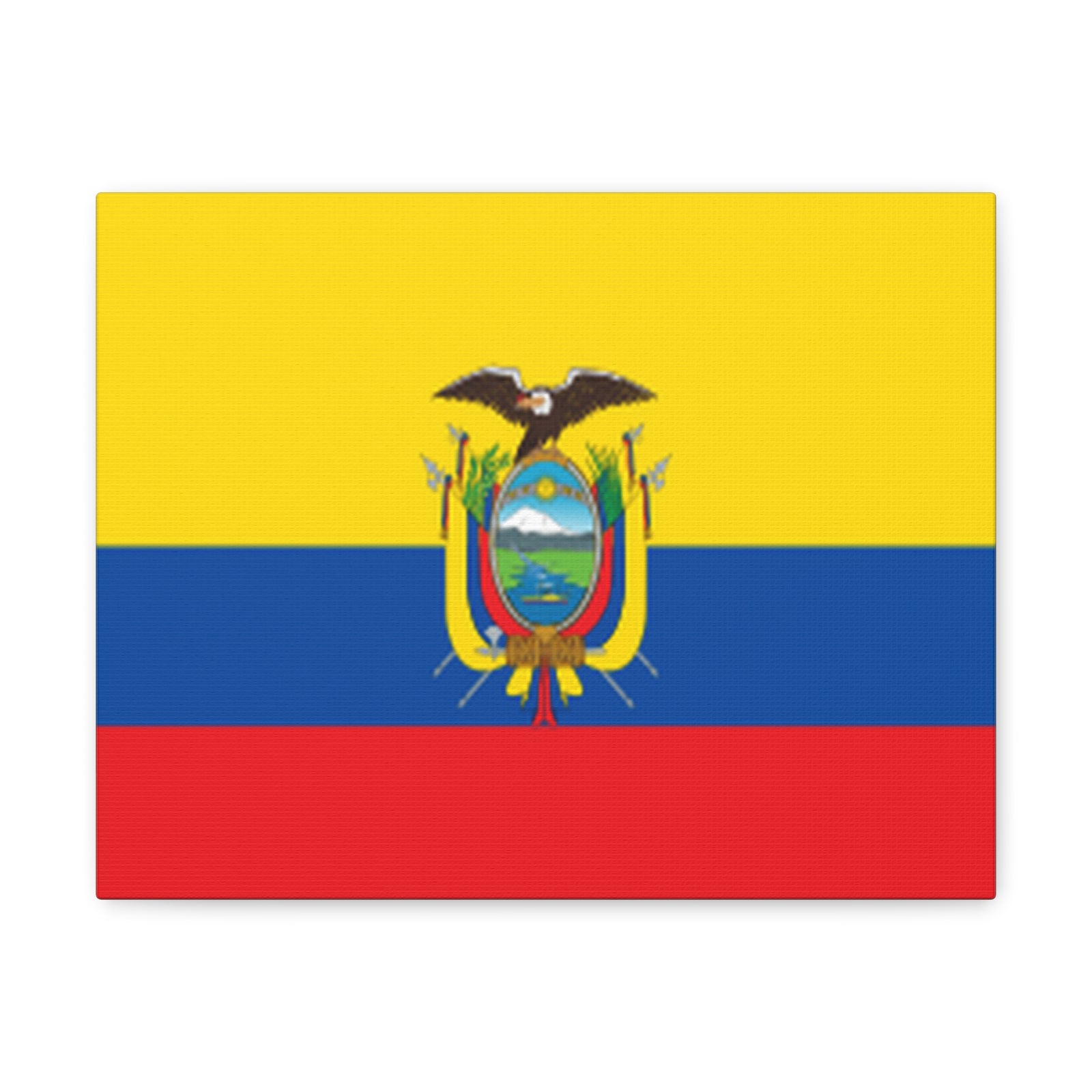 Ecuador Country Flag Canvas Vibrant Wall Art Unframed Home Decor-Express Your Love Gifts
