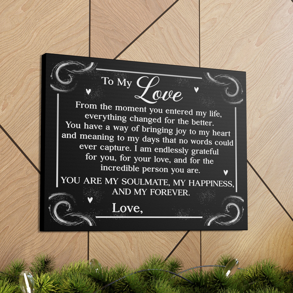 Personalized You Are My Soulmate Romantic Inspirational Print Ready to Hang Artwork Unframed-Express Your Love Gifts