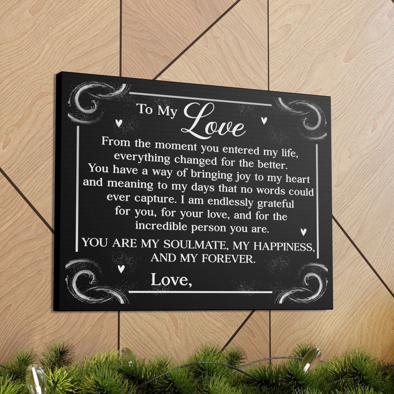 Personalized You Are My Soulmate Romantic Inspirational Print Ready to Hang Artwork Unframed-Express Your Love Gifts