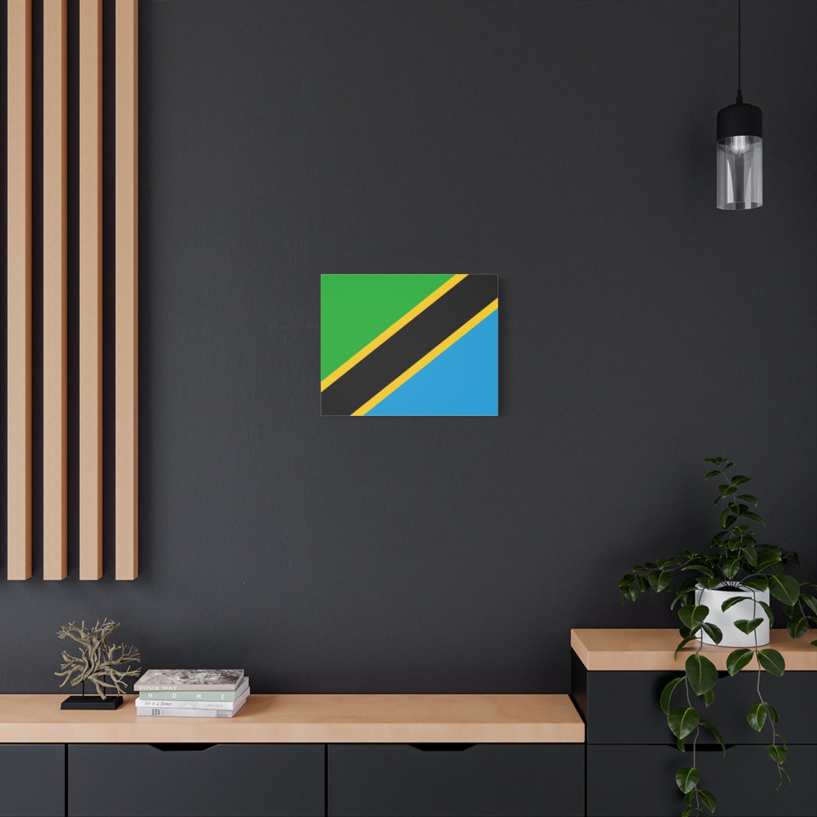 Tanzania Country Flag Canvas Vibrant Wall Art Unframed Home Decor-Express Your Love Gifts