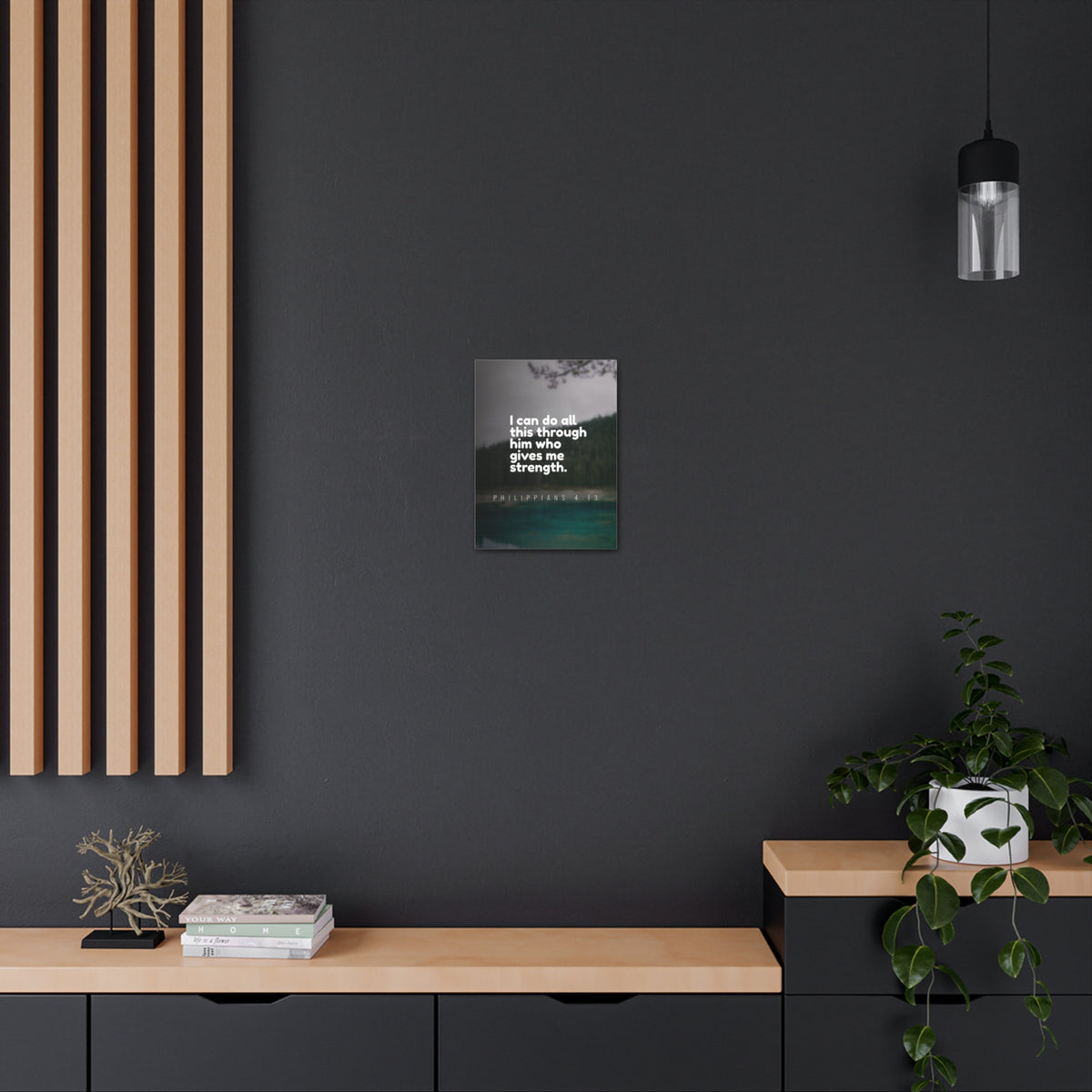 Scripture Canvas Do All This Philippians 4:13 Christian Wall Art Bible Verse Print Ready to Hang-Express Your Love Gifts