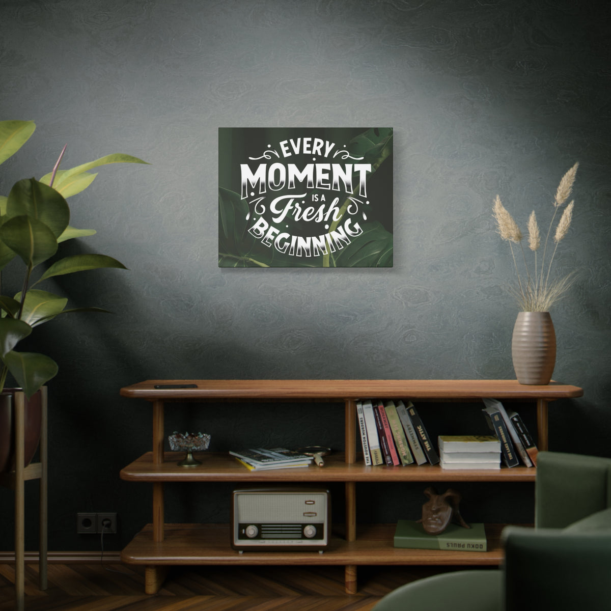 Inspirational Quote Canvas Fresh Beginning Wall Art Motivational Motto Inspiring Prints Artwork Decor Ready to Hang-Express Your Love Gifts
