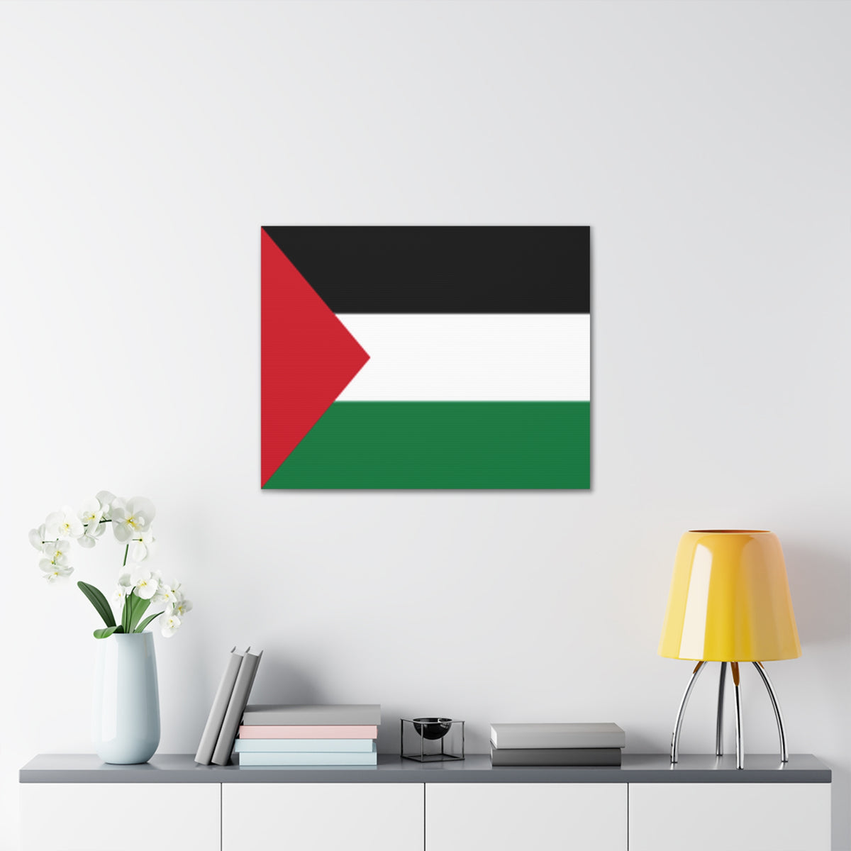 Palestine Country Flag Canvas Vibrant Wall Art Unframed Home Decor-Express Your Love Gifts