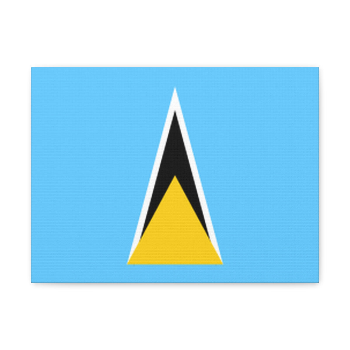 Saint Lucia Country Flag Canvas Vibrant Wall Art Unframed Home Decor-Express Your Love Gifts