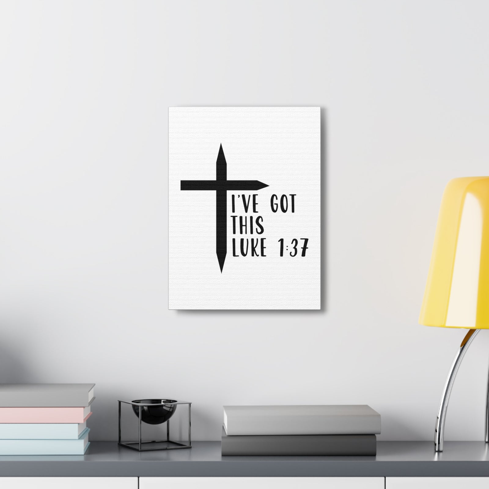 Scripture Walls Luke 1:37 I've Got This Bible Verse Canvas Christian Wall Art Ready to Hang Unframed-Express Your Love Gifts