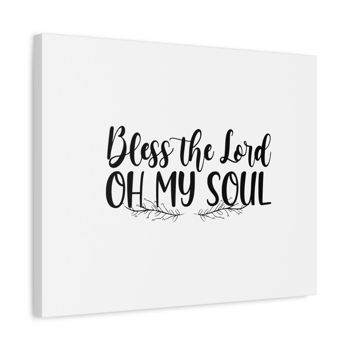 Scripture Canvas Bless The Lord Oh My Soul Psalm 103:1 Christian Wall Art Bible Verse Print Ready to Hang-Express Your Love Gifts