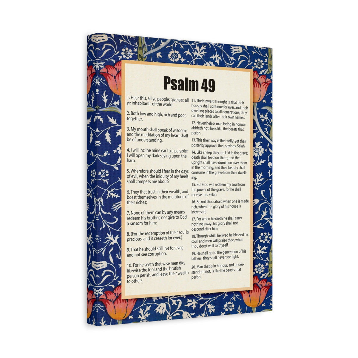 Scripture Walls Riches Will Not Last Psalm 49:17 Christian Wall Art Bible Verse Print Ready to Hang-Express Your Love Gifts