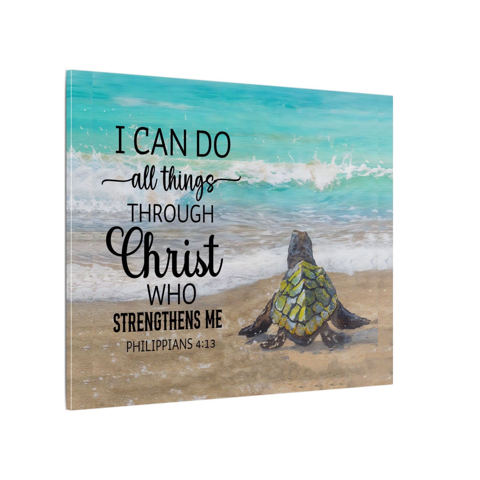 Scripture Walls Christ Strengthens Me Philippians 4:13 Christian Wall Art Print Ready to Hang Unframed-Express Your Love Gifts