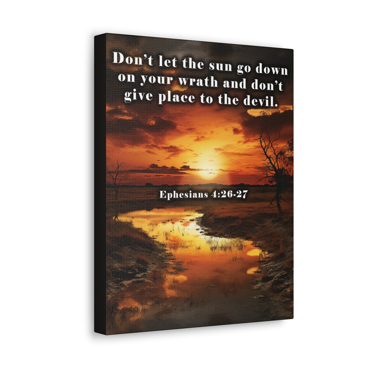 Scripture Walls Be Ye Angry Ephesians 4:26-27 Christian Wall Art Print Ready to Hang Unframed-Express Your Love Gifts