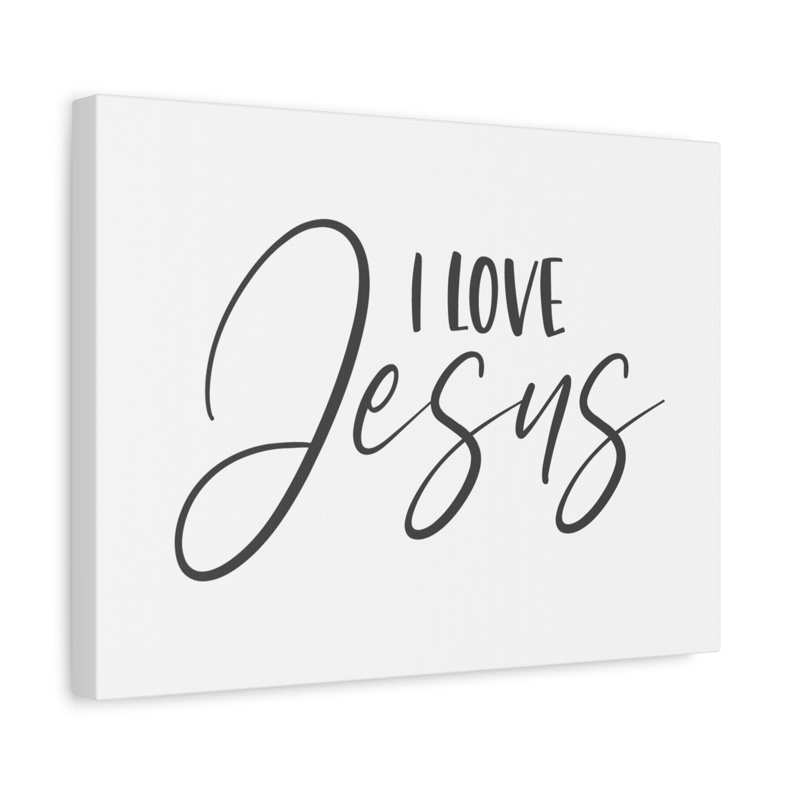 Scripture Canvas I Love Jesus Psalm 23:6 Christian Wall Art Bible Verse Print Ready to Hang-Express Your Love Gifts