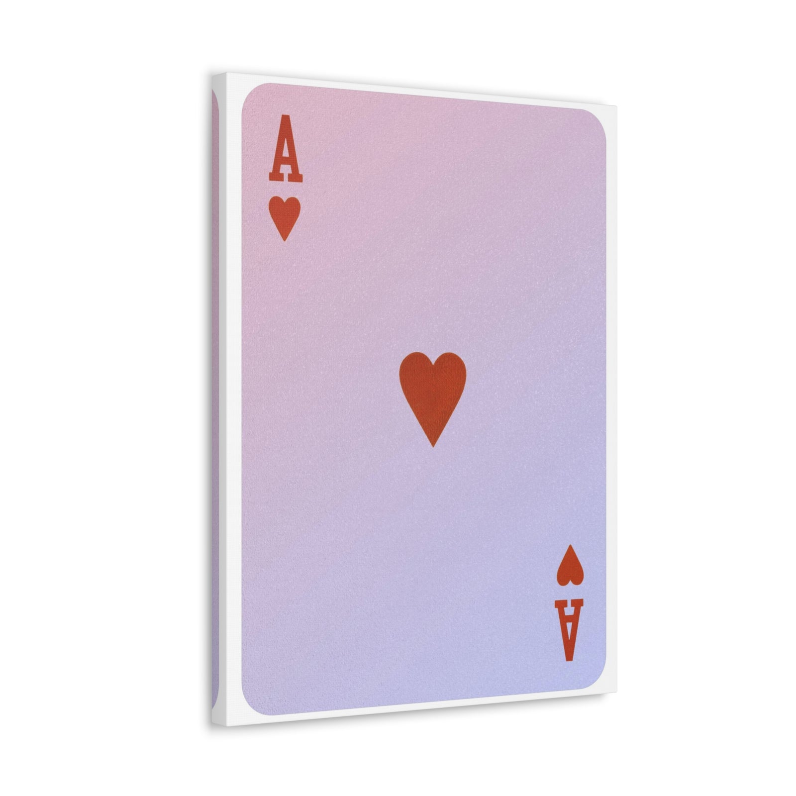 Ace Of Hearts Playing Card Canvas Wall Art for Home Decor Ready-to-Hang-Express Your Love Gifts