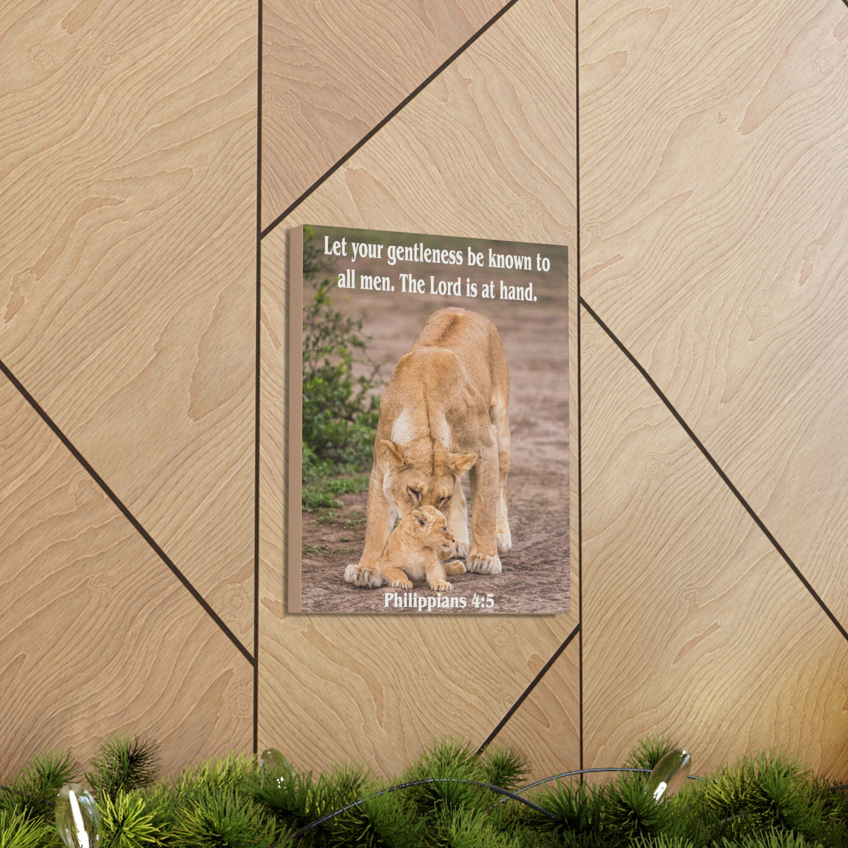 Scripture Canvas The Lord is at Hand Philippians 4:5 Christian Wall Art Bible Verse Print Ready to Hang-Express Your Love Gifts