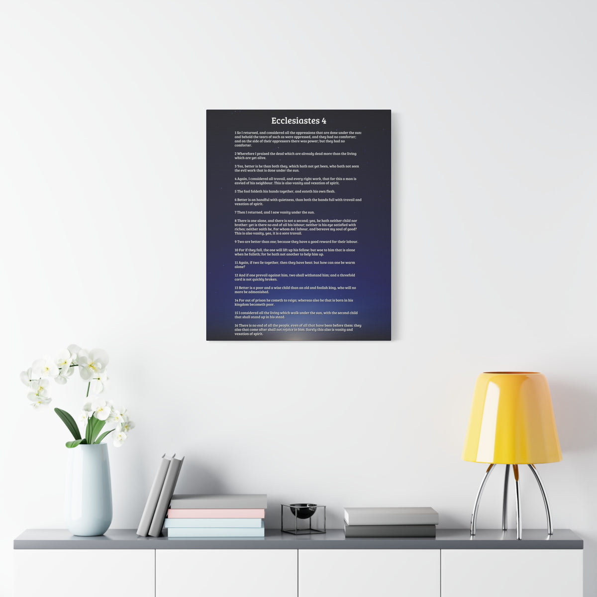 Scripture Walls Consider All Oppressions Ecclesiastes 4 Bible Verse Canvas Christian Wall Art Ready to Hang-Express Your Love Gifts
