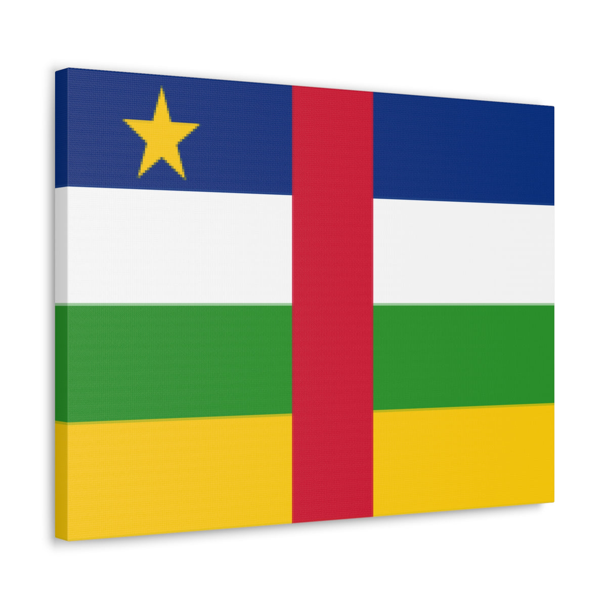Central African Republic Country Flag Canvas Vibrant Wall Art Unframed Home Decor-Express Your Love Gifts