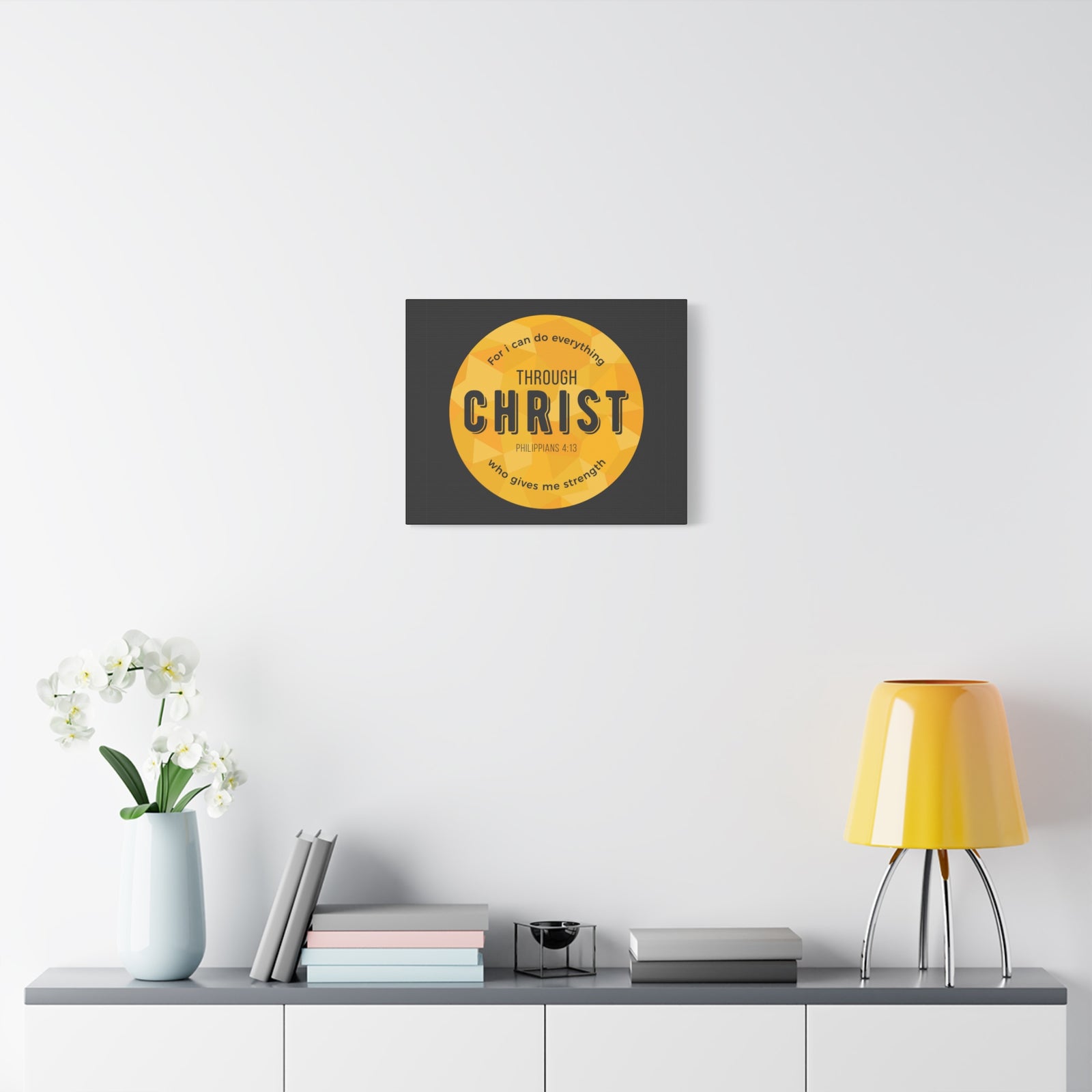 Scripture Canvas For I Can Do Everything Philippians 4:13 Christian Wall Art Bible Verse Print Ready To Hang-Express Your Love Gifts