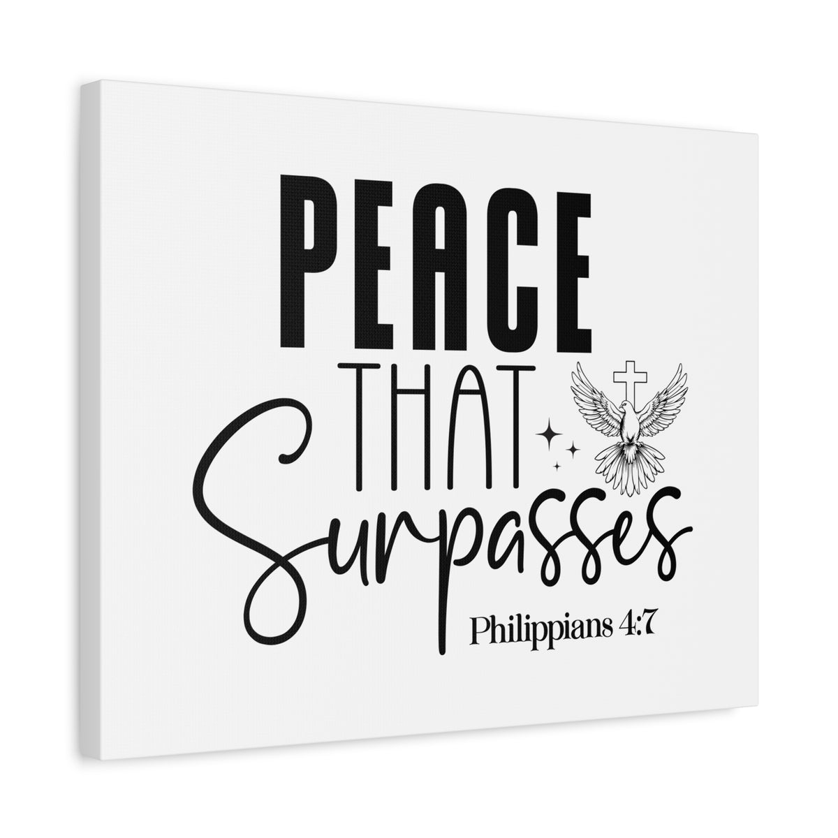 Scripture Walls Philippians 4:7 Peace That Surpasses Rubies Bible Verse Canvas Christian Wall Art Ready to Hang Unframed-Express Your Love Gifts