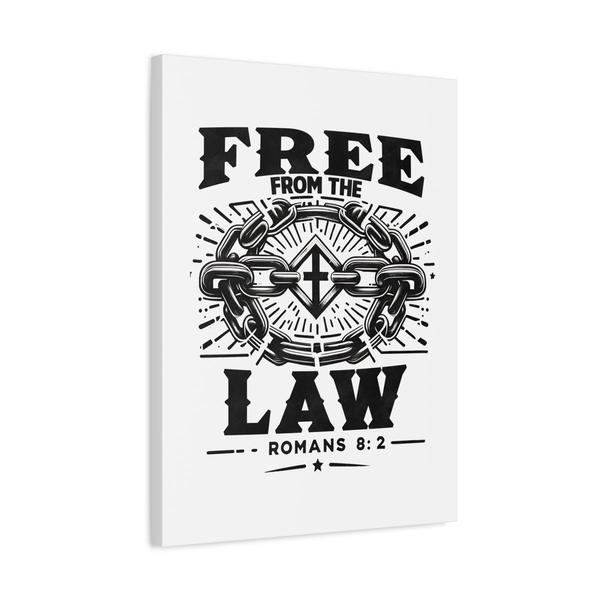 Scripture Walls Romans 8:2 Free From the Law Bible Verse Canvas Christian Wall Art Ready to Hang Unframed-Express Your Love Gifts