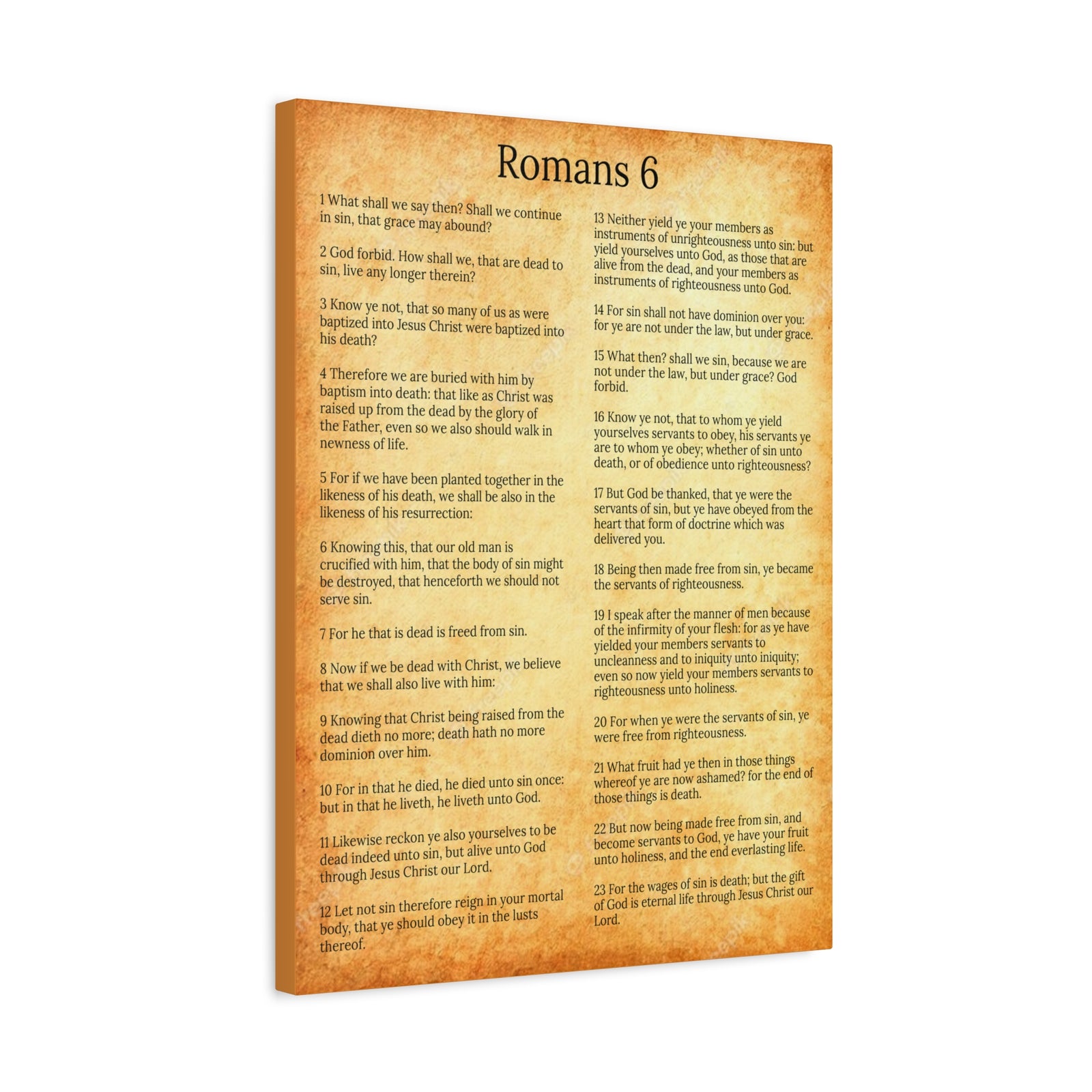 Scripture Walls Sanctification Gol Roman 6 Christian Wall Art Print Ready to Hang Unframed-Express Your Love Gifts
