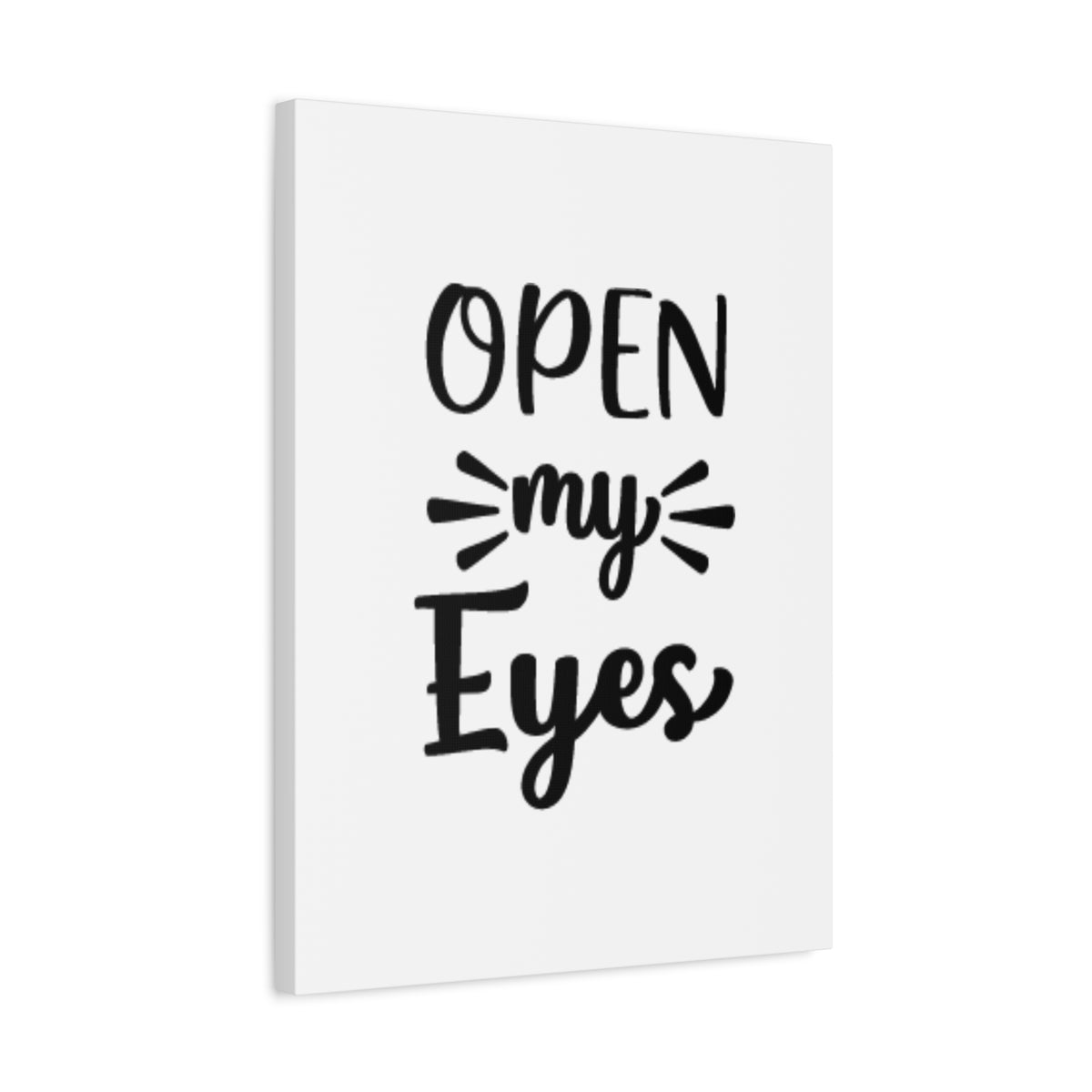 Scripture Canvas Open My Eyes Psalm 119:18 Cursive Christian Wall Art Bible Verse Print Ready to Hang-Express Your Love Gifts