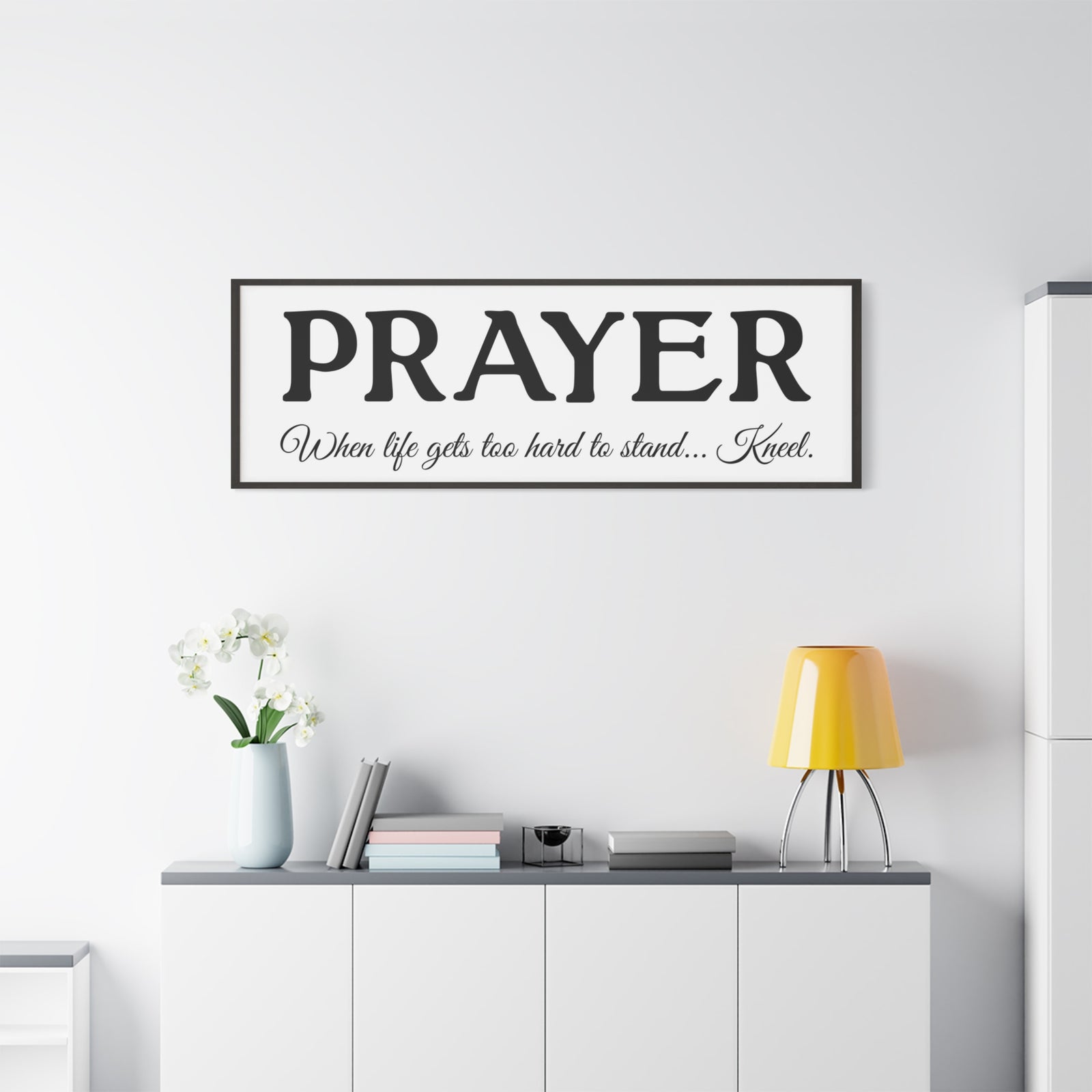 Scripture Walls Prayer White Bible Verse Canvas Christian Wall Art Ready to Hang Unframed-Express Your Love Gifts