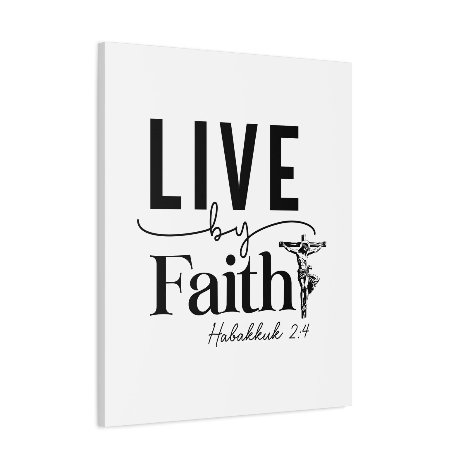 Scripture Walls Scripture Walls Live By Faith Bible Verse Canvas Christian Wall Art Ready to Hang Unframed-Express Your Love Gifts
