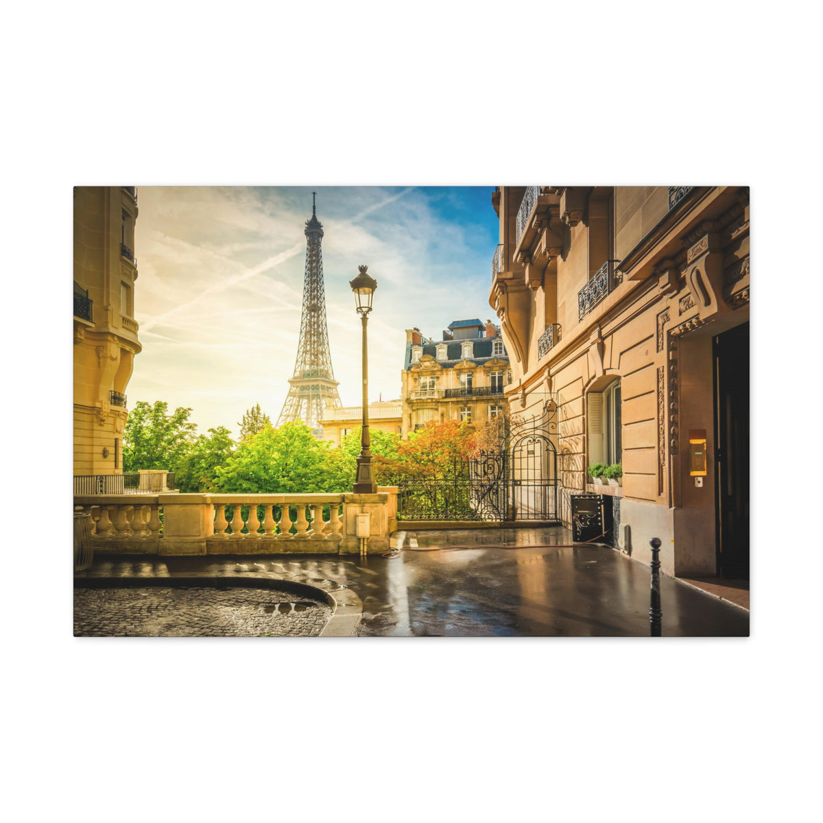 Paris Street View France Canvas Artwork High-Quality Breathtaking French City for Home Decor Ready to Hang-Express Your Love Gifts