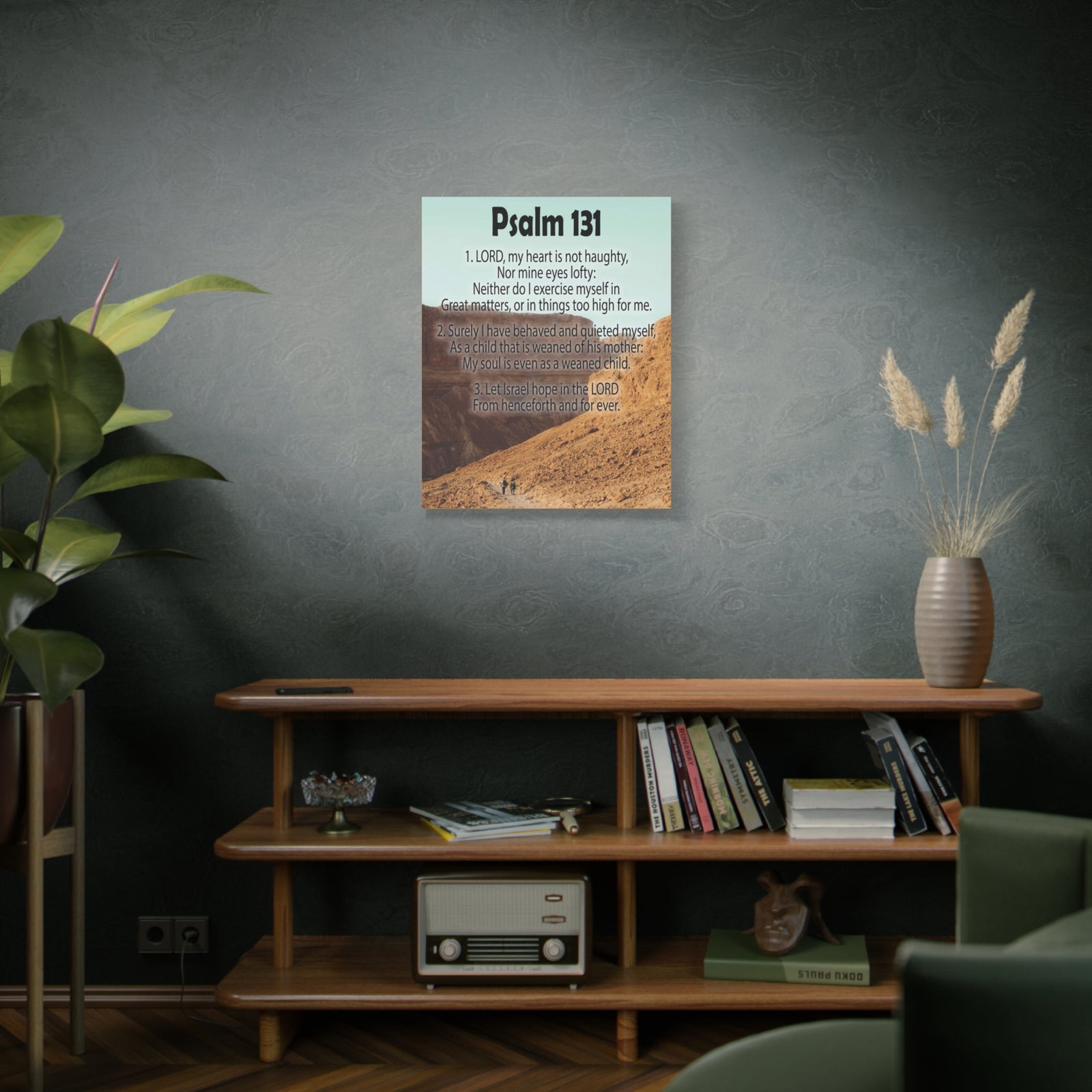 Scripture Walls Heart Not Haughty Psalm 131:1 Christian Wall Art Bible Verse Print Ready to Hang-Express Your Love Gifts