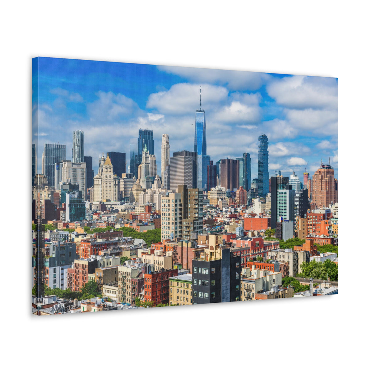 New York Daytime Skyline Canvas Artwork High-Quality Breathtaking Stunning Cityscape for Home Decor Ready to Hang-Express Your Love Gifts