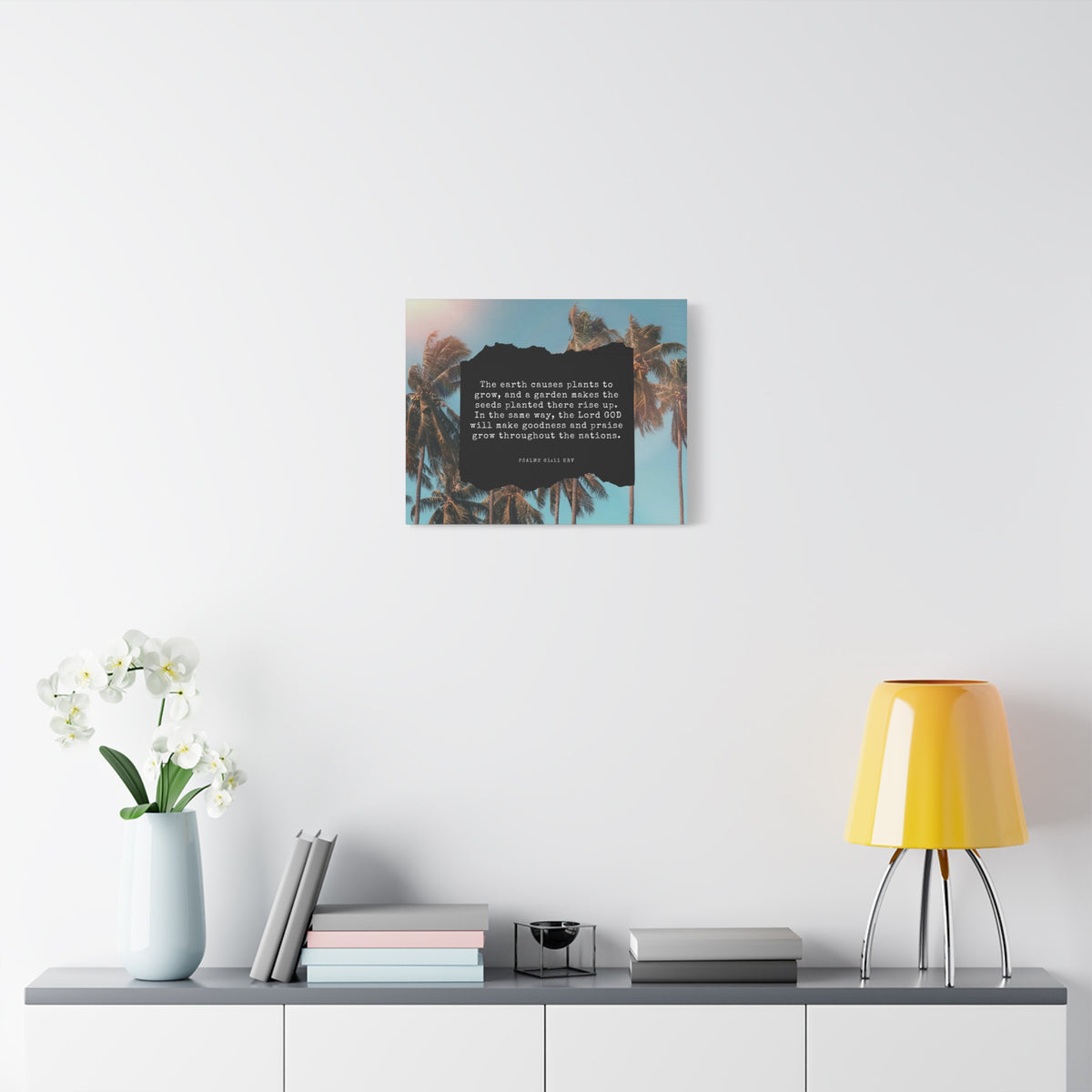 Scripture Walls Goodness And Praise Psalms 61:11 Bible Verse Canvas Christian Wall Art Ready to Hang-Express Your Love Gifts