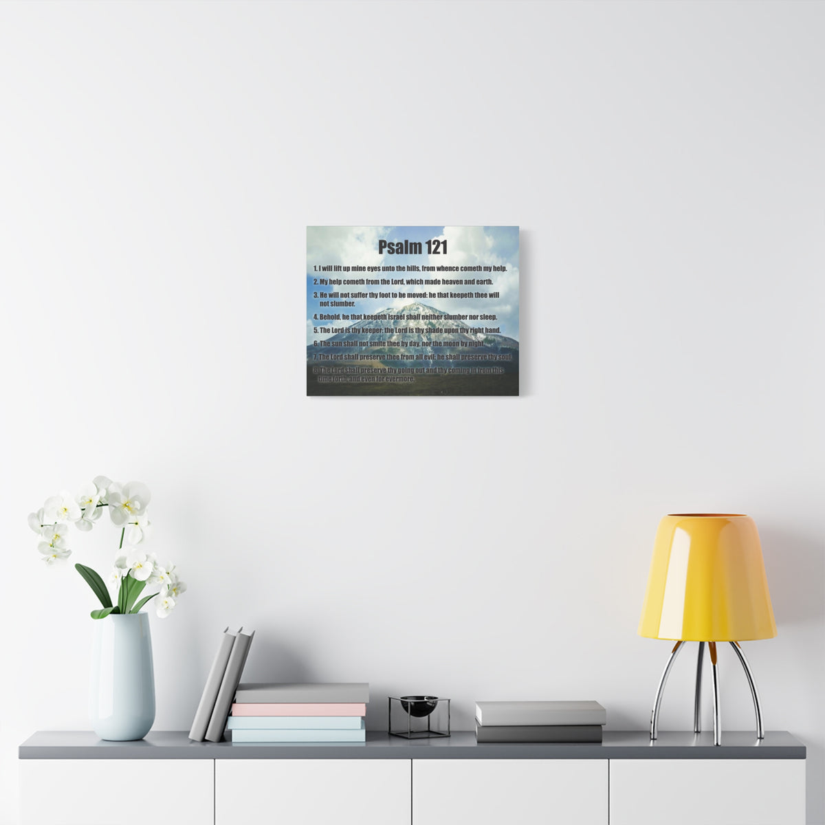 Scripture Walls God Watches Over You Psalm 121:7 Christian Wall Art Print Ready to Hang-Express Your Love Gifts