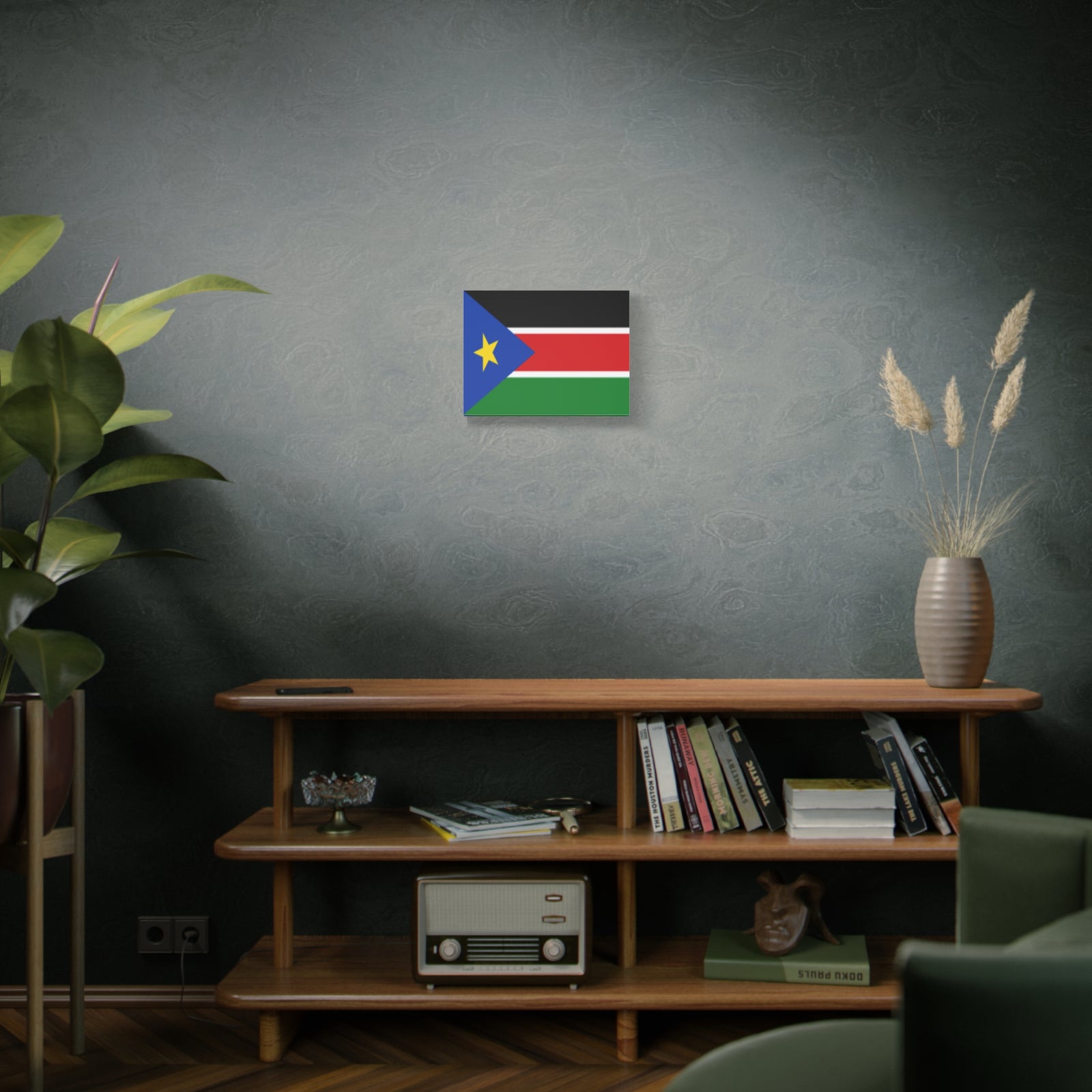 South Sudan Country Flag Canvas Vibrant Wall Art Unframed Home Decor-Express Your Love Gifts