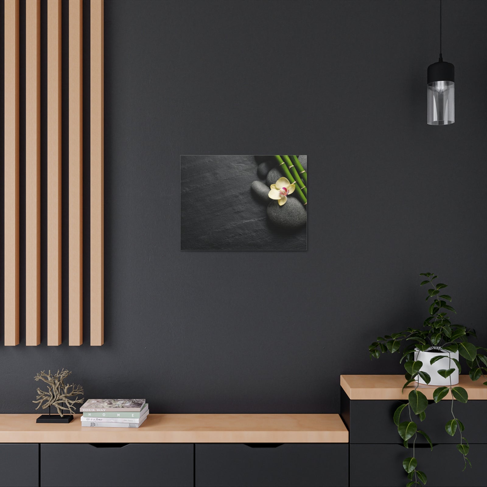 Beautiful Orchid Flower Forest Floral Nature Photography Canvas Wall Art for Home Decor Ready-to-Hang-Express Your Love Gifts
