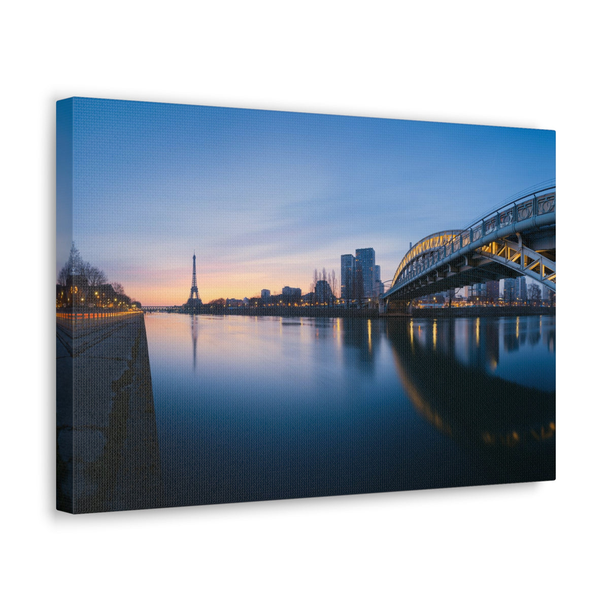 Paris Night Skyline Canvas Artwork High-Quality Breathtaking Stunning Cityscape for Home Decor Ready to Hang-Express Your Love Gifts