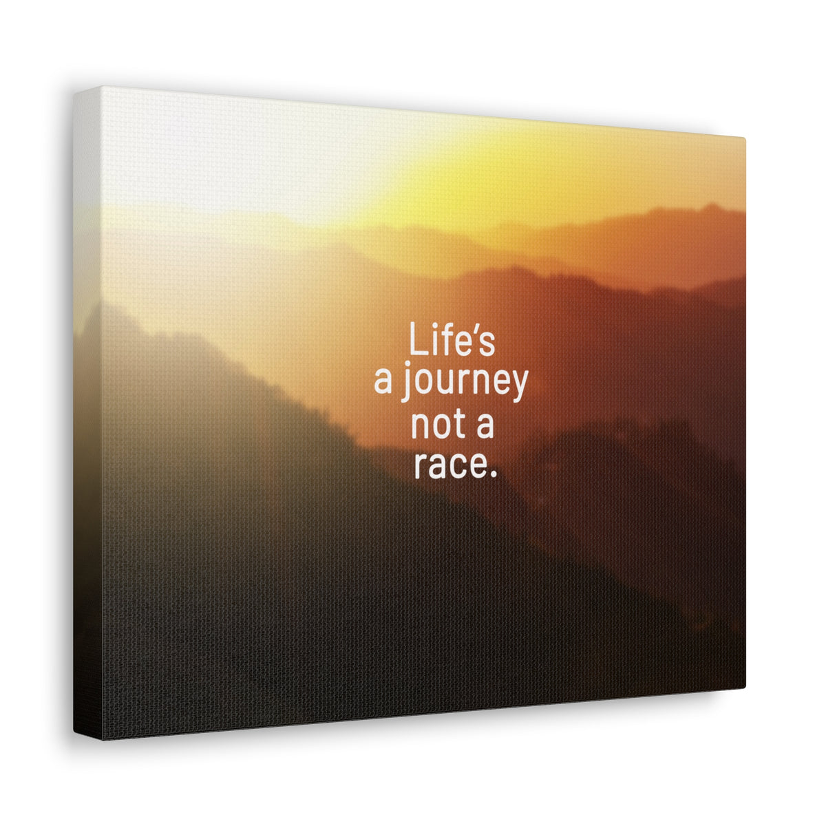 Scripture Walls Inspirational Quote Canvas Life's A Journey Not A Race Wall Art Motivational Motto Inspiring Prints Artwork Decor Ready to Hang-Express Your Love Gifts