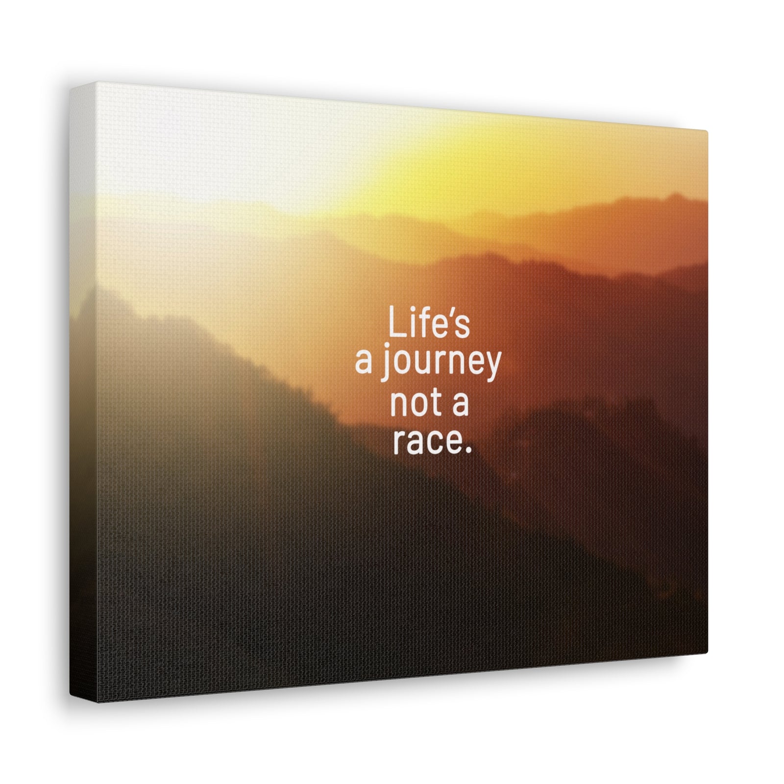 Scripture Walls Inspirational Quote Canvas Life's A Journey Not A Race Wall Art Motivational Motto Inspiring Prints Artwork Decor Ready to Hang-Express Your Love Gifts