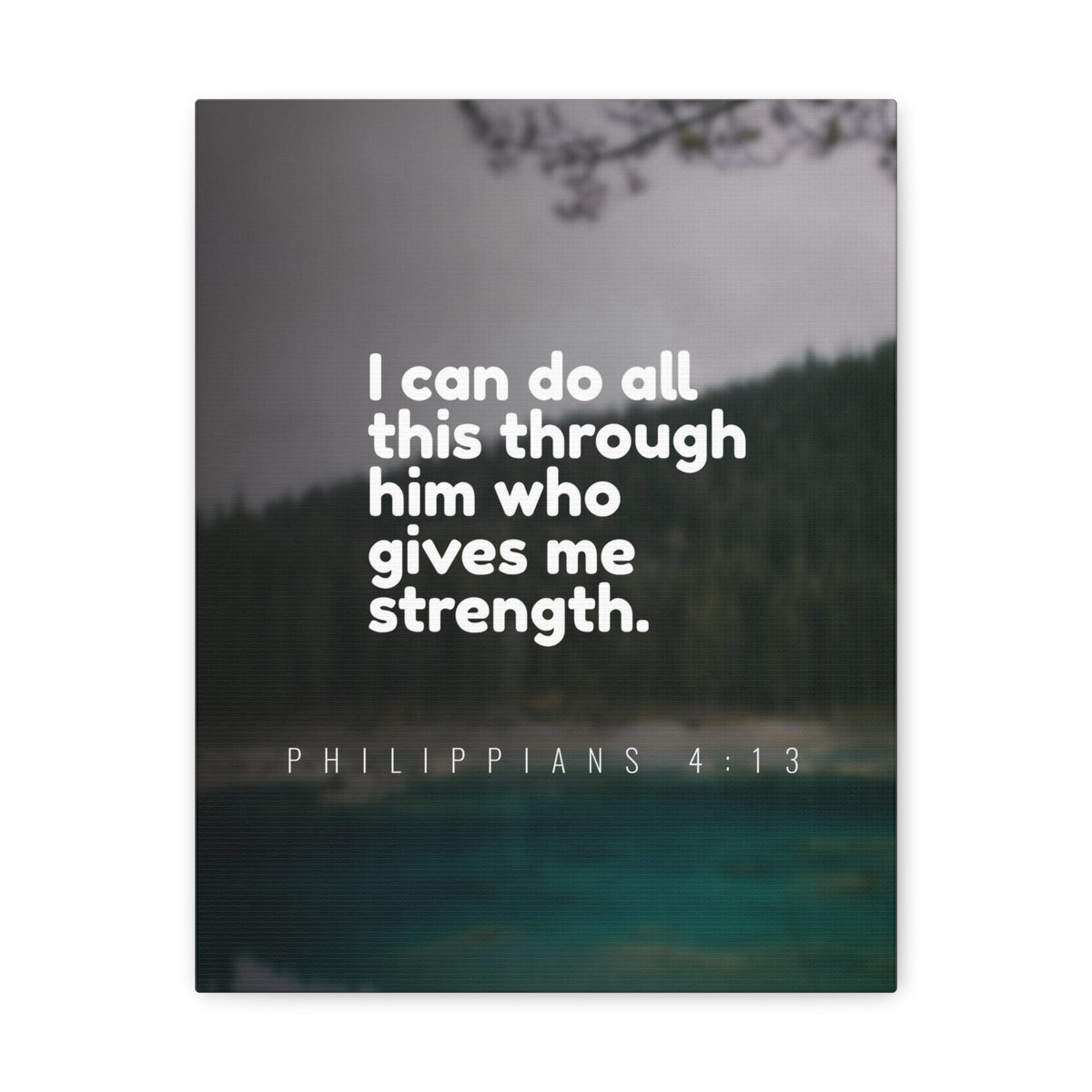 Scripture Canvas Do All This Philippians 4:13 Christian Wall Art Bible Verse Print Ready to Hang-Express Your Love Gifts