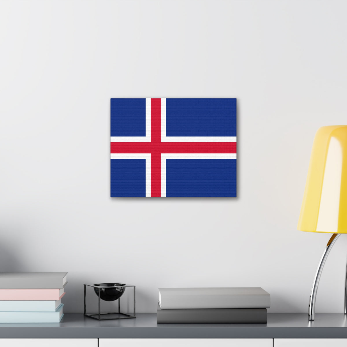 Iceland Country Flag Canvas Vibrant Wall Art Unframed Home Decor-Express Your Love Gifts