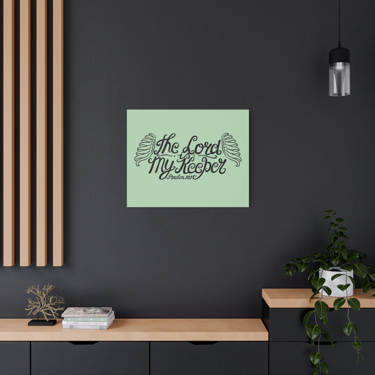 Scripture Walls The Lord Is My Keeper Psalm 121 Bible Verse Canvas Christian Wall Art Ready To Hang-Express Your Love Gifts