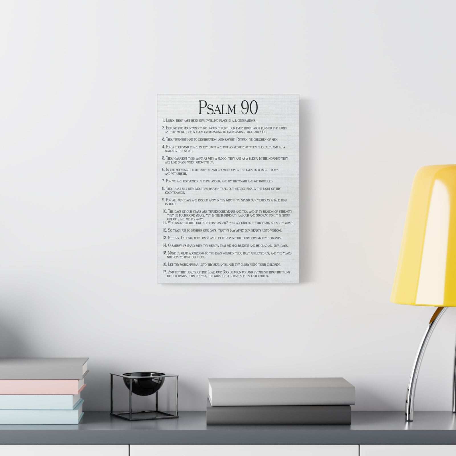 Scripture Walls How Time Flies Fast Psalm 90:13 Christian Wall Art Print Ready to Hang-Express Your Love Gifts