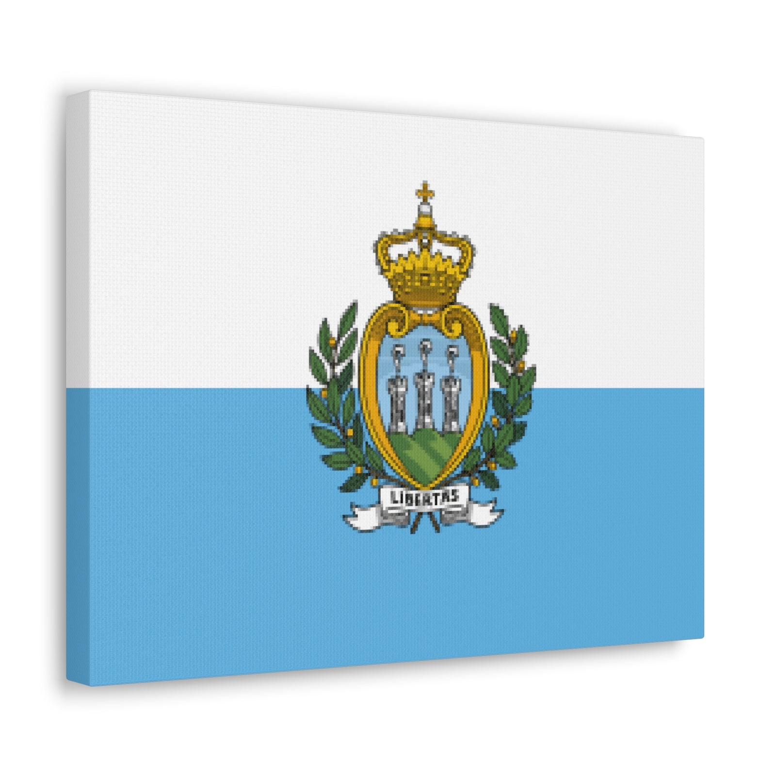 San Marino Country Flag Canvas Vibrant Wall Art Unframed Home Decor-Express Your Love Gifts