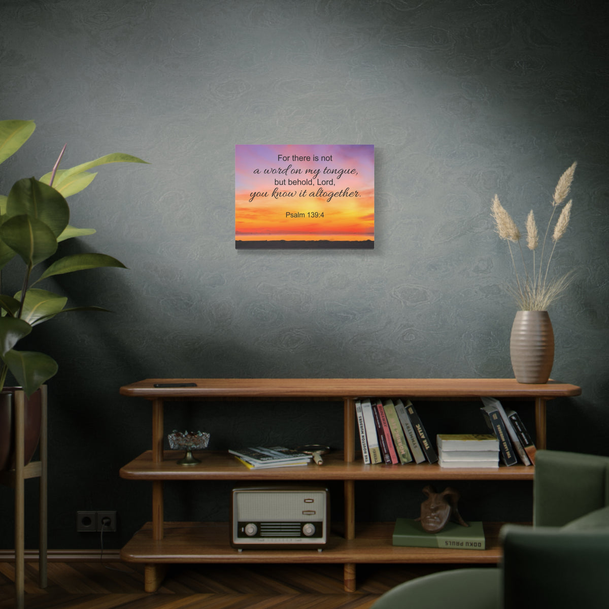 Scripture Canvas You Know It All Together Psalm 139:4 Christian Wall Art Bible Verse Print Ready to Hang-Express Your Love Gifts