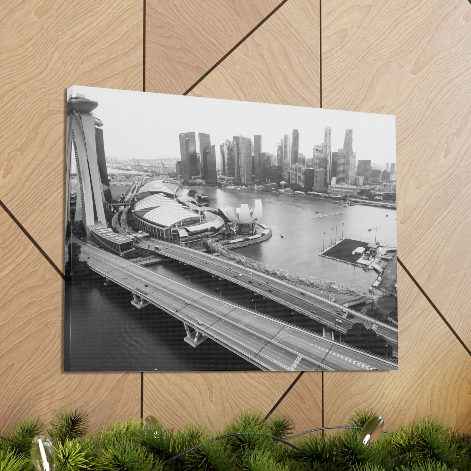 Singapore Skyline Canvas Artwork High-Quality Breathtaking Stunning Cityscape for Home Decor Ready to Hang-Express Your Love Gifts