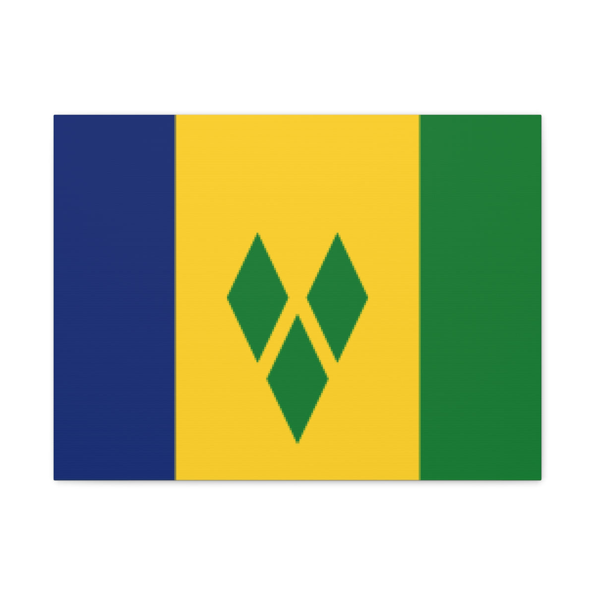 Saint Vincent and the Grenadines Country Flag Canvas Vibrant Wall Art Unframed Home Decor-Express Your Love Gifts