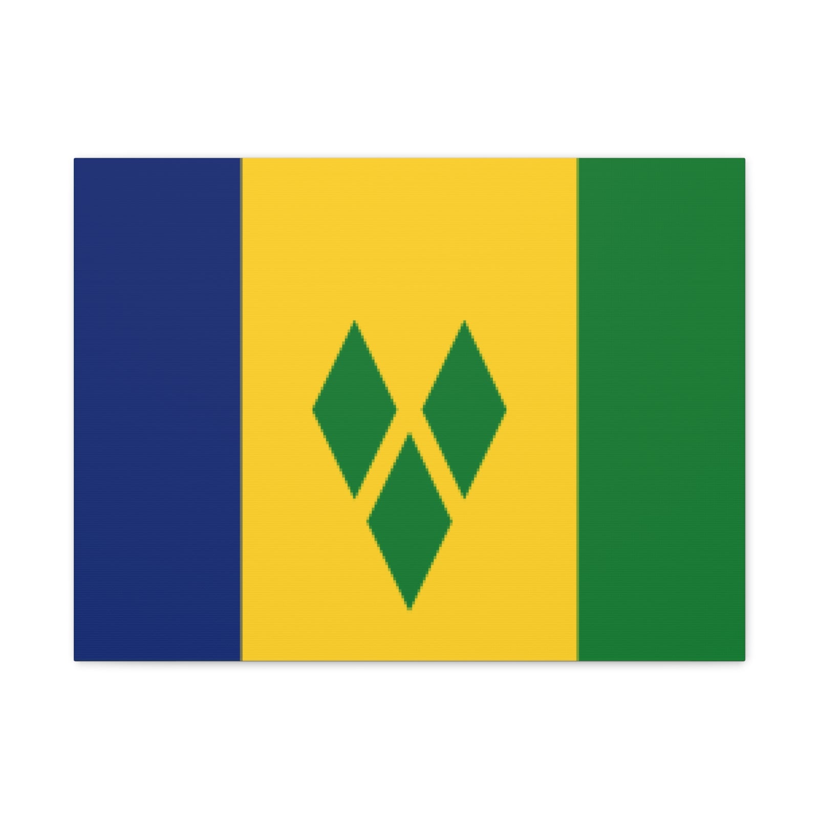 Saint Vincent and the Grenadines Country Flag Canvas Vibrant Wall Art Unframed Home Decor-Express Your Love Gifts
