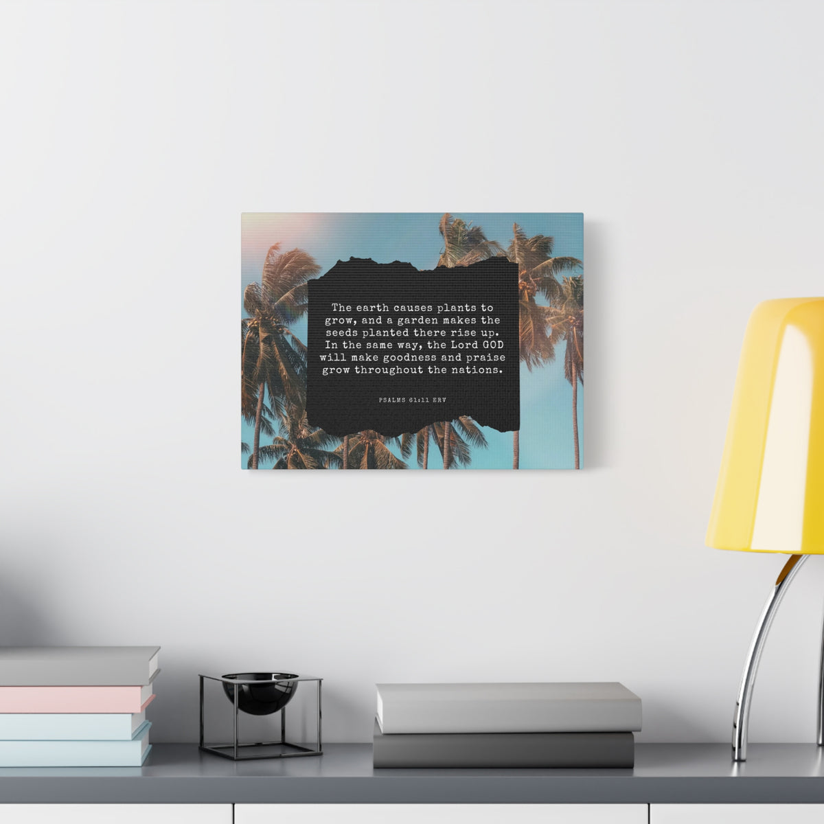 Scripture Walls Goodness And Praise Psalms 61:11 Bible Verse Canvas Christian Wall Art Ready to Hang-Express Your Love Gifts