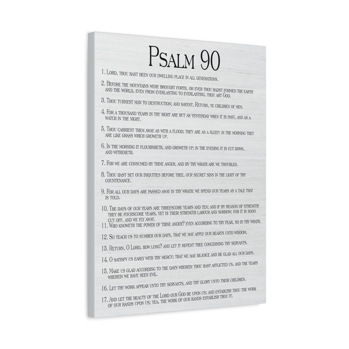 Scripture Walls How Time Flies Fast Psalm 90:13 Christian Wall Art Print Ready to Hang-Express Your Love Gifts